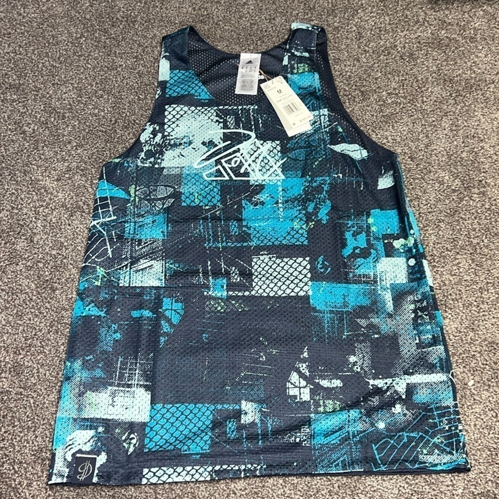 ADIDAS Men's Dame D.O.L.L.A. Basketball Damian Lillard Tank Top Men’s M